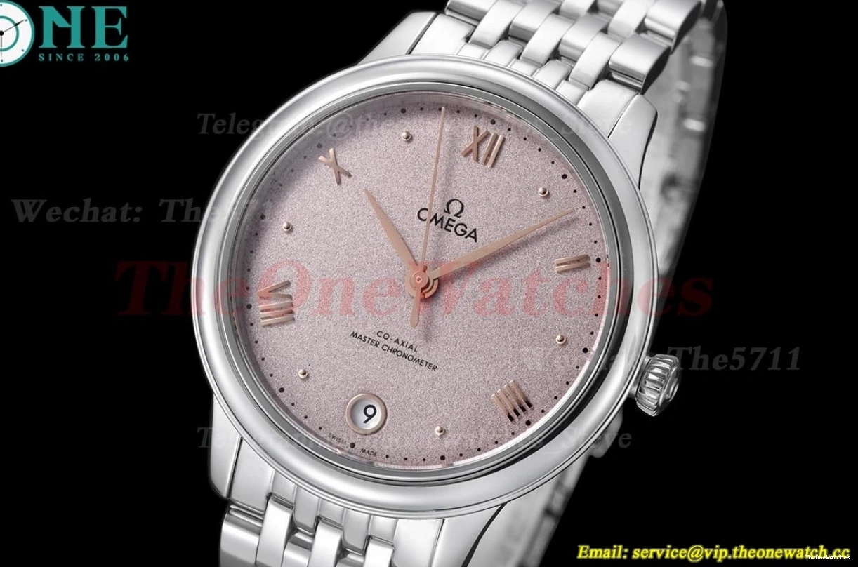 SS VSF De 34mm SS A8800 Ville Ladies Prestige Pink Dial 0413